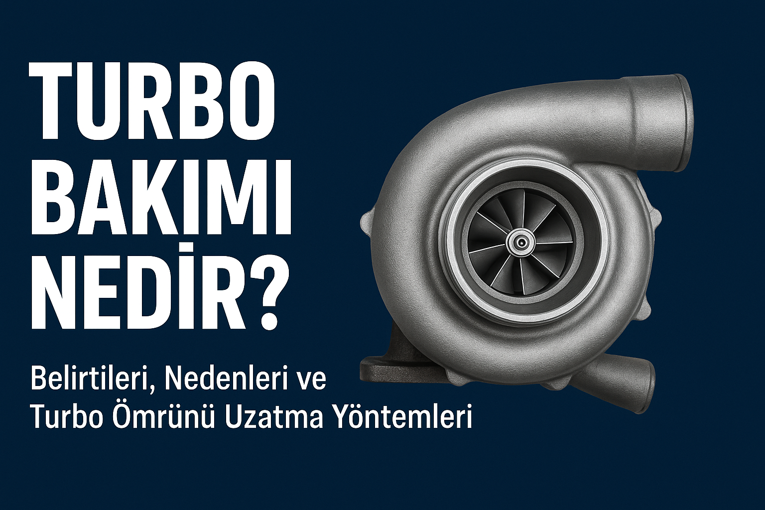 Turbo Bakımı Nedir? Belirtileri, Nedenleri ve Turbo Ömrünü Uzatma Yöntemleri (2025 Rehberi) - Blog yazısı kapak resmi